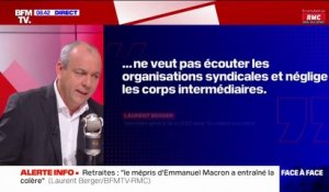 Laurent Berger: "J'ai dit à Élisabeth Borne que la page de la réforme des retraites n'est pas tournée"