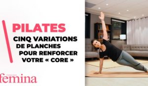 Cinq variations de planches pour renforcer votre « core » avec la méthode Pilates