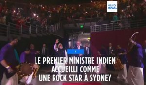 En visite à Sydney, Narendra Modi accueilli comme une rock star par la diaspora indienne