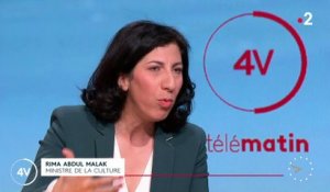 L'audiovisuel public "remplit" ses "missions de service public", indique la ministre de la Culture, Rima Abdul Malak, au moment où France Télévisions fait face à des critiques des chaînes privées - Regardez