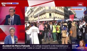 "Merci à eux d'être là": Sandrine Rousseau (EELV) apporte son soutien aux manifestants devant l'AG de TotalEnergies