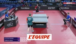 Le replay du 16e de finale A. Lebrun - Coton - Tennis de table - Championnats de France