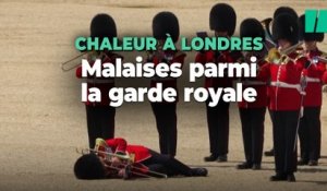 Devant le Prince William, trois gardes font des malaises à cause de la chaleur accablante