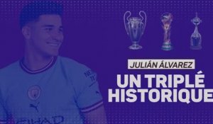 Manchester City - Julian Alvarez, un triplé historique