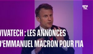 Intelligence artificielle: les annonces d'Emmanuel Macron à VivaTech