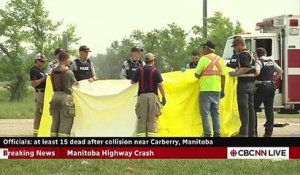 Canada: Au moins 15 personnes sont mortes et dix autres blessées dans un accident entre un semi-remorque et un minibus transportant des personnes âgées dans le centre du pays - VIDEO