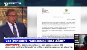 Prières à l'école à Nice: "Les parents ont été convoqués et les élèves rappelés aux obligations relatives à la neutralité religieuse", indique Pap Ndiaye