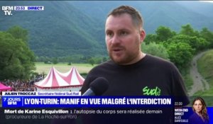 Projet de TGV Lyon-Turin: de nombreux manifestants présents dans la vallée de Maurienne malgré l'arrêté d'interdiction