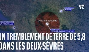 Un tremblement de terre de magnitude 5,8 a secoué le département des Deux-Sèvres