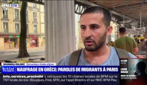 Naufrage en Grèce: "Je suis triste parce qu'eux aussi sont humains, je veux que l'Europe nous aide", affirme Shawalli, demandeur d'asile afghan à Paris