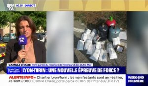 Lyon-Turin: "On a trouvé des marteaux, des bombonnes de gaz", lors de contrôles affirme Camille Chaize, porte-parole du ministère de l'Intérieur et des Outre-mer