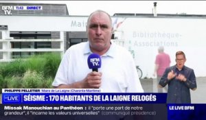 Séisme: "On a reçu des appels de presque toute la France", affirme Philippe Pelletier maire de La Laigne, en Charente-Maritime