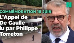 Commémorations du 18 juin : l'Appel du Général De Gaulle lu par Philippe Torreton