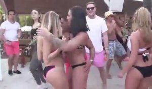 international spring break party  Miami Beach - Girls beg for men