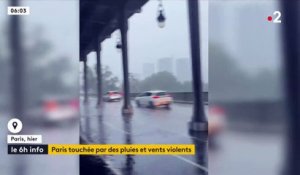 Météo : Paris et l'Ile de France n'ont  pas été épargnés par les orages alors que certaines stations de métro ont été inondées, le trafic des trains perturbé et le certaines routes sont devenues impraticables !