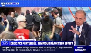 Séance de dédicaces perturbée à Brest: pour Éric Zemmour, "le préfet n'a pas fait son travail"