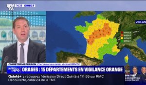 15 départements placés en vigilance orange "orages" par Météo-France