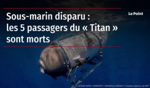 Sous-marin disparu : les 5 passagers du « Titan » sont morts