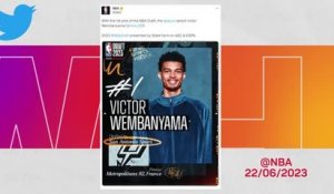 Draft 2023 - Wembanyama félicité de toutes parts