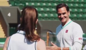 Wimbledon 2023 - Quand Roger Federer reprend la raquette pour affronter... la Princesse de Galles, Kate Middleton !
