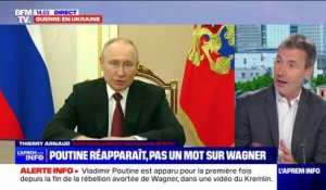 Vladimir Poutine réapparaît à la télévision sans parler de la rébellion avortée de Wagner
