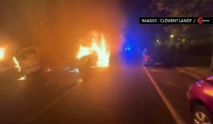 Nouvelle soirée d’incident à Nanterre :  des dizaines de voiture en feu et tirs de mortiers.