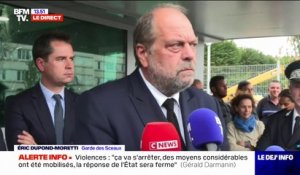 Nuit de tensions: Éric Dupond-Moretti rend "hommage aux 200 membres du personnel pénitentiaire" de Fresnes