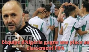 L’équipe d’Algérie gagne une place au classement FIFA.