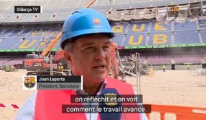 Barcelone - Laporta présente le nouveau stade Spotify Camp Nou