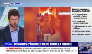 875 personnes ont été interpellées partout en France dans la nuit de jeudi à vendredi rapporte le ministère de l'Intérieur