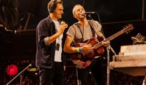 Coldplay "Don't Panic" with Roger Federer - Zurich Live 2023