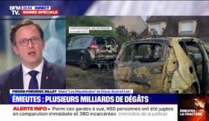 Émeutes: "Il n'y a pas de message politique", pour Pierre-Frédéric Billet (maire LR de Dreux)