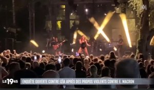 Zapping du 10/07 : La chanteuse Izïa visée par une enquête pour avoir imaginé le lynchage d'Emmanuel Macron en plein concert
