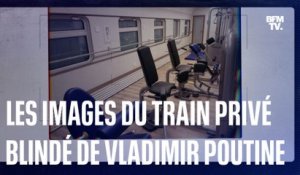 Russie: les images du train privé blindé de Vladimir Poutine