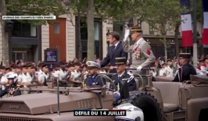 14-Juillet : Emmanuel Macron passe en revue les troupes