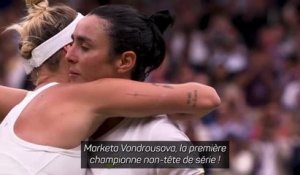 Wimbledon - Vondrousova remporte son premier Grand Chelem