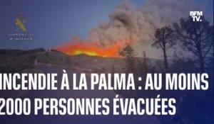 Espagne: un incendie de forêt à La Palma entraîne l'évacuation d'au moins 2000 personnes