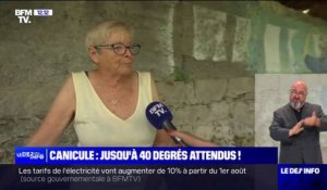 Canicule: "C'est la première année que je souffre autant de la chaleur" déclare cette habitante de Villars-sur-Var (Alpes-Maritimes)