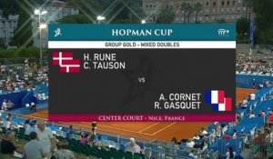 Le replay de Tauson/Rune - Cornet/Gasquet - Tennis - Hopman Cup