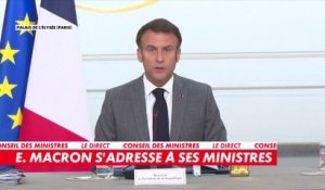 Emmanuel Macron : «J’ai choisi la continuité et l’efficacité pour les temps qui viennent en réaffirmant ma confiance à la Première ministre»