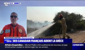 Incendie en Grèce: "C'est une normalité d'en arriver à une entraide européenne", affirme Jean-Marc Matteo, pilote français de Canadair