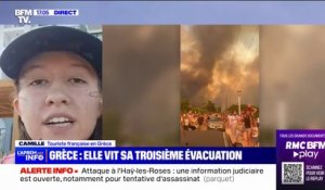 Incendies en Grèce: "On n'a aucun vol, pour l'instant, vers la France", raconte Camille, évacuée de l'île de Rhodes