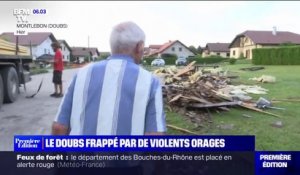 Orages: des dizaines de maisons endommagées dans la commune de Montlebon, dans le Doubs
