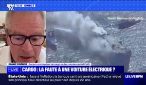 Incendie sur un cargo: "Les véhicules électriques, ça peut être l'élément déclencheur", selon Marc Prébot, ancien commandant de cargo roulier