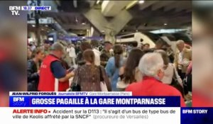 Vacances: les intempéries provoquent d'importants retards à la gare Montparnasse en plein chassé-croisé