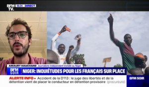 Manifestation devant l'ambassade de France au Niger: "Ils ont essayé de forcer l'entrée", raconte le journaliste  Amaury Hauchard