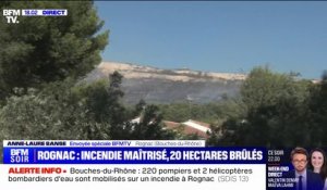 Incendie à Rognac: le feu est maîtrisé après avoir parcouru 20 hectares