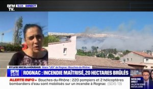 Incendie maîtrisé à Rognac: "Je continue d'appeler à la prudence" des habitants, affirme la maire Sylvie Miceli-Houdais (UDI)