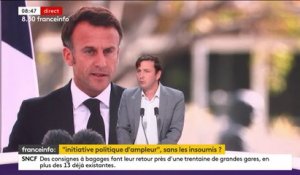 Emmanuel Macron veut rassembler les oppositions mais sans LFI ni le RN : "Nous ne devons pas y aller" estime le député écologique Aurélien Taché