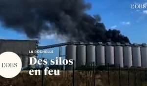 La Rochelle : un incendie ravage des silos à grain